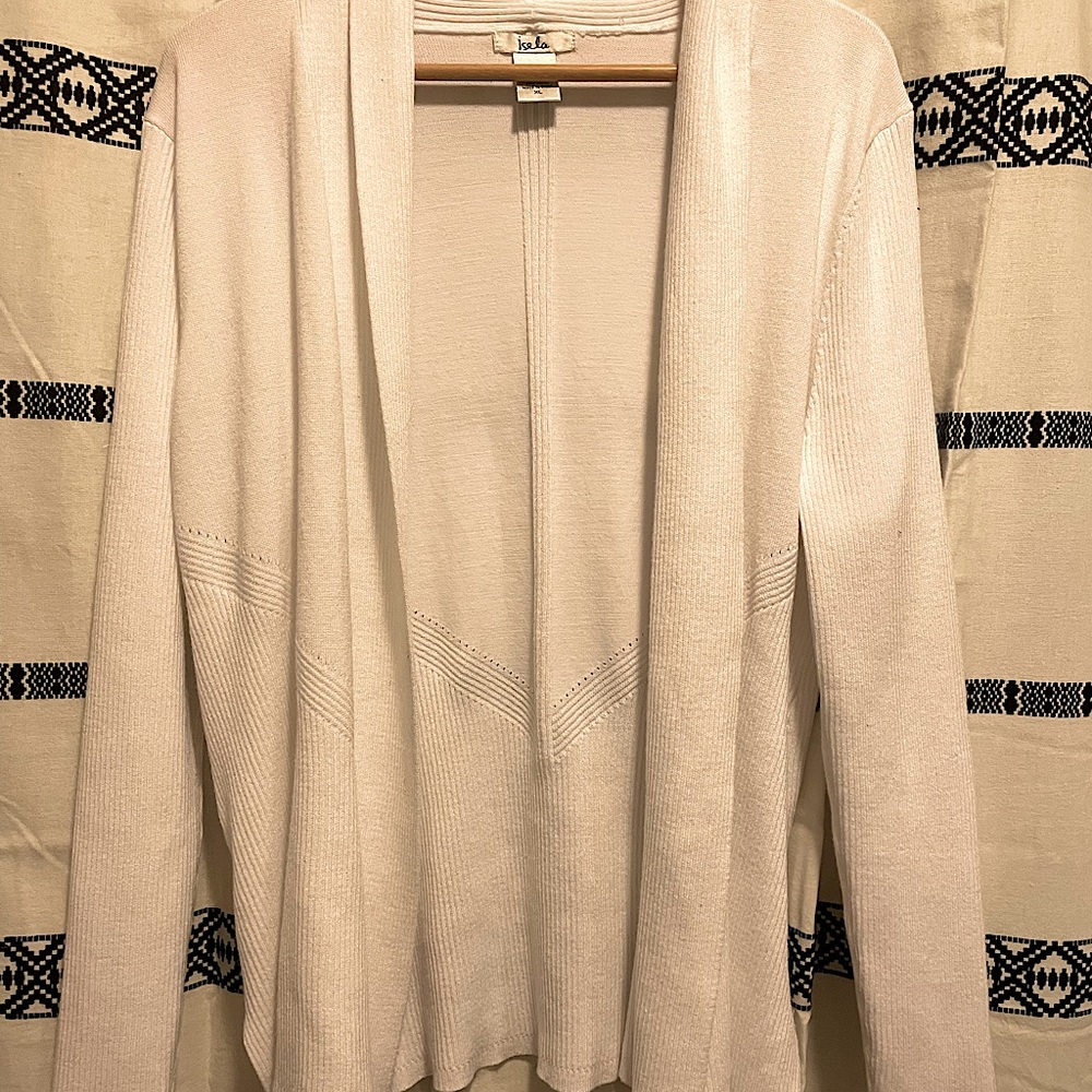 White Cardigan Size XL